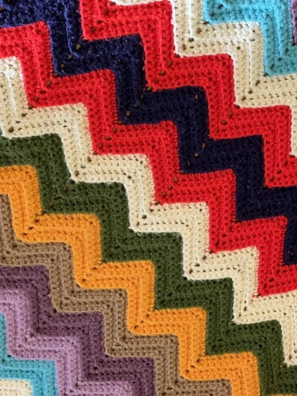 Handmade vintage afghan